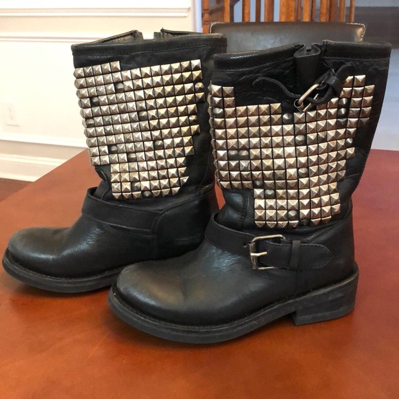 Ash Shoes - 🎉HOST PICK!🎉ASH TRASH Black Studded Moto Boots!